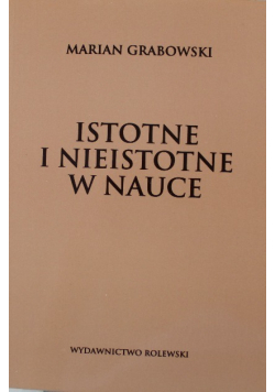 Istotne i nieistotne w nauce