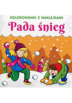 Kolorowanki z naklejkami Pada śnieg