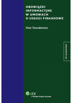 Obowiązki informacyjne w umowach o usługi finansowe