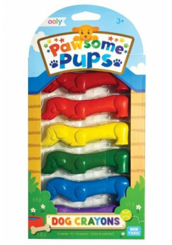 Kredki pieski Pawsome Pups 6szt