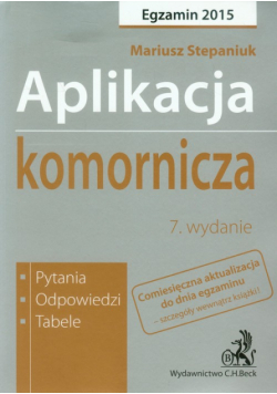 Aplikacja komornicza Egzamin 2015
