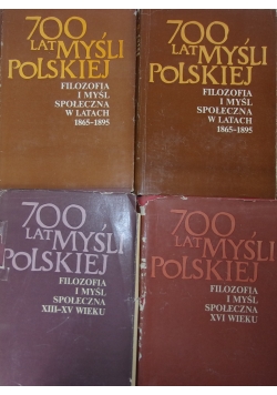 700 lat myśli Polskiej, zestaw 4 książek