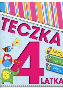 Teczka 4 latka Koloruj wycinaj sklejaj