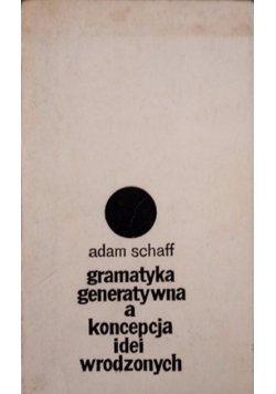 Gramatyka generatywna a koncepcja idei wrodzonych