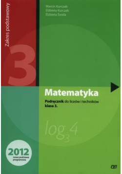 Matematyka 3 Podręcznik Liceum Zakres podstawowy