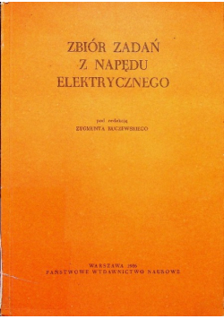 Zbiór zadań z napędu elektrycznego