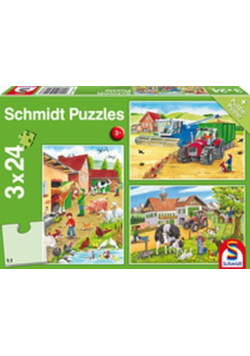 Puzzle Schmidt 3x24 Praca na wsi