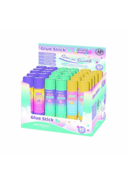 Klej w sztyfcie 9g Pastel kolorowy (30szt)