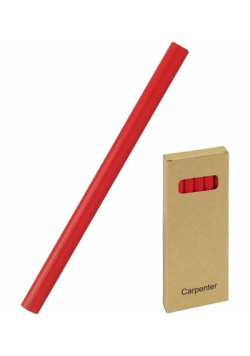 Ołówek stolarski HB czerwony (12szt) GRAND
