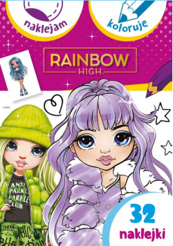 Rainbow High. Naklejam i koloruję