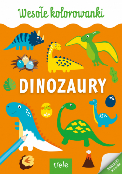 Dinozaury. Kolorowanka A4. Wesołe kolorowanki