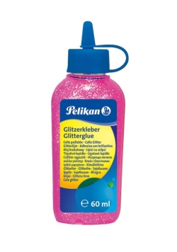 Klej z brokatem 60ml różowy