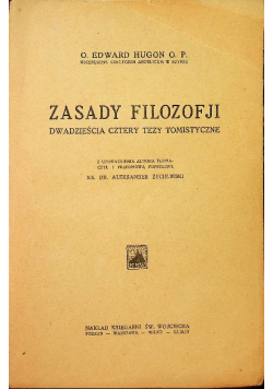 Zasady filozofji Dwadzieścia cztery tezy tomistyczne
