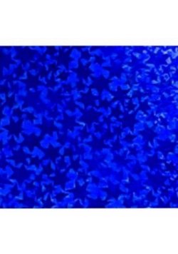 Karton holograficzny niebieski gwiazdy 25x35cm ark