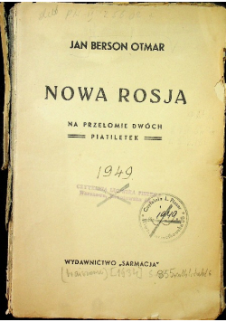 Nowa Rosja 1933 r.