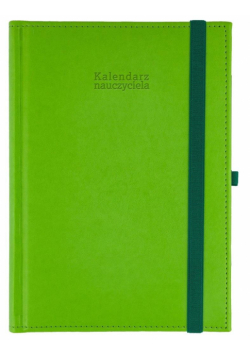 Kalendarz naucz. 2024/2025 A5 tyg. gumka seledyn