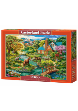 Puzzle 2000 Idyllic House with Horses