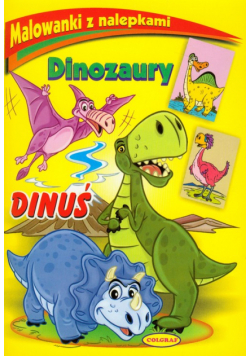 Malowanki z nalepkami Dinozaury Dinuś