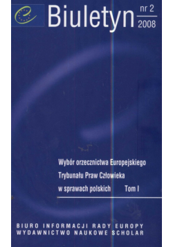 Biuletyn Biuro Informacji Rady Europy 2/2008