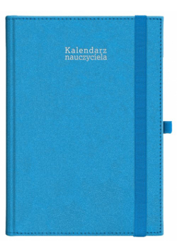 Kalendarz nauczyciela 24/25 A5T Kraft z gumką NIEBIESKI
