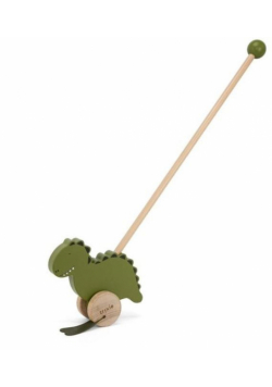 Pchacz dinozaur drewniany