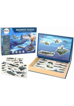 Zestaw puzzli magnetycznych z motywem militarnym