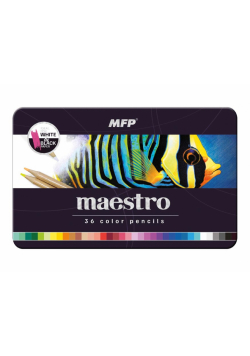 Kredki MFP ołówkowe 36 kolorów metalowe pudełko 6300628