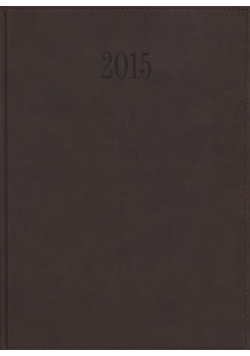 Kalendarz 2015 Książkowy Tygodniowy A4 z obszyciem TUCSON brązowy