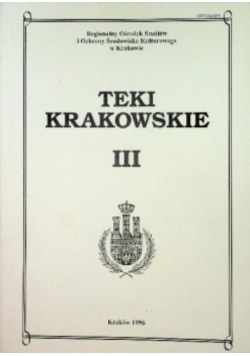 Teki krakowskie Tom  III