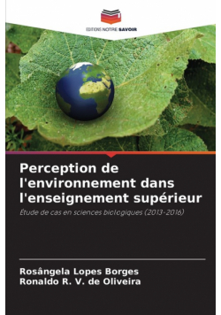 Perception de l'environnement dans l'enseignement supérieur