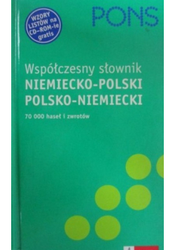 Wspólczesny słownik niemiecko - polski polsko - niemiecki