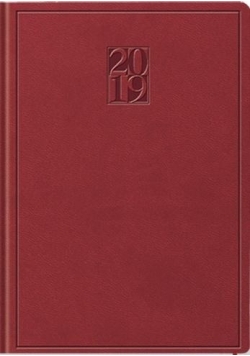 Kalendarz 2019 B7 Print czerwony