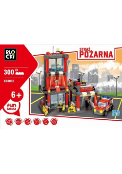 Klocki Blocki Straż pożarna Remiza mała 300 elementów