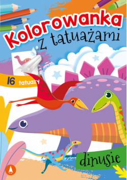 Kolorowanka z tatuażami Dinusie