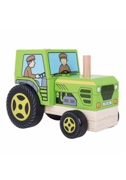 Pojazd z klocków Traktor