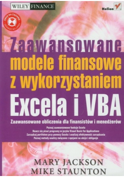 Zaawansowane modele finansowe z wykorzystaniem Excela i VBA z CD