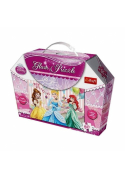 Księżniczki Puzzle Glam 50 elementów