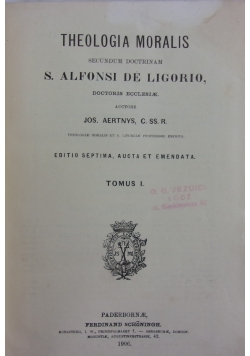 Theologia Moralis, 1906 r.