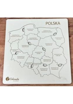 Mapa Polski. Znam swój kraj