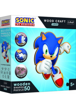 Puzzle drewniane Sprytny Sonic 50