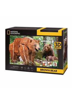Puzzle 3d National Geographic Niedźwiedź Brunatny