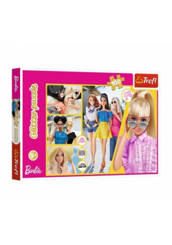 Puzzle z brokatem Brokatowa Barbie 100