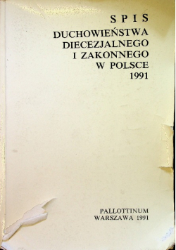 Spis duchowieństwa diecezjalnego i zakonnego w Polsce 1991