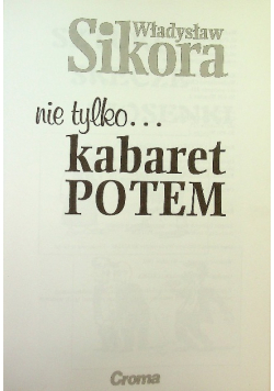 Nie tylko kabaret POTEM