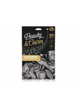 Balony Beauty&Charm platynowe 30cm 50szt
