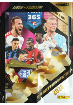 Panini FIFA 365 The Golden World Of Football 2024 Album+4 saszetki