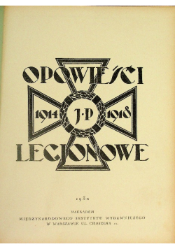Opowieści legjonowe 1930 r.