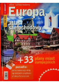 Europa atlas samochodowy + 33 plany miast europejskich 1  900 000