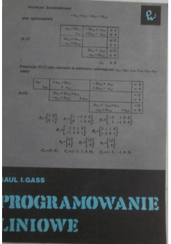 Programowanie liniowe