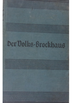 Der Volks - Brockhaus 1937 r.
